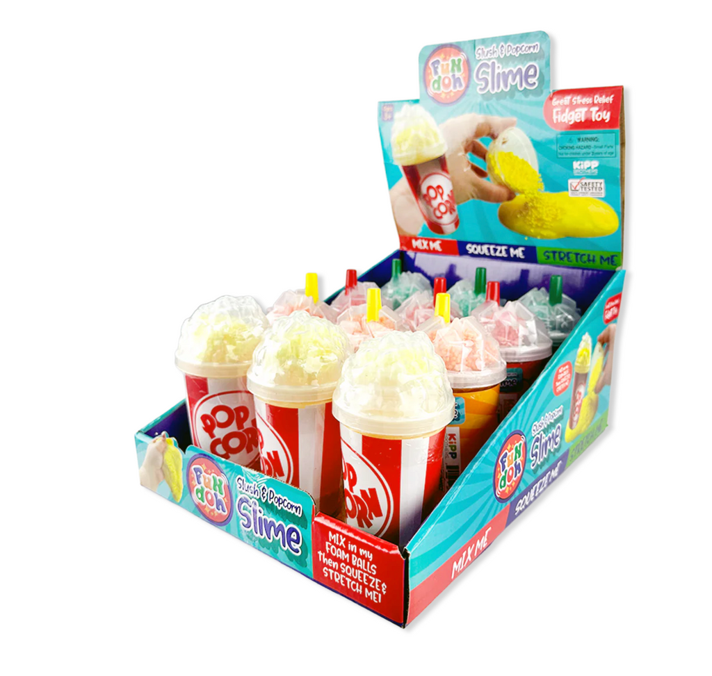 Slushy and Popcorn Slime Cups