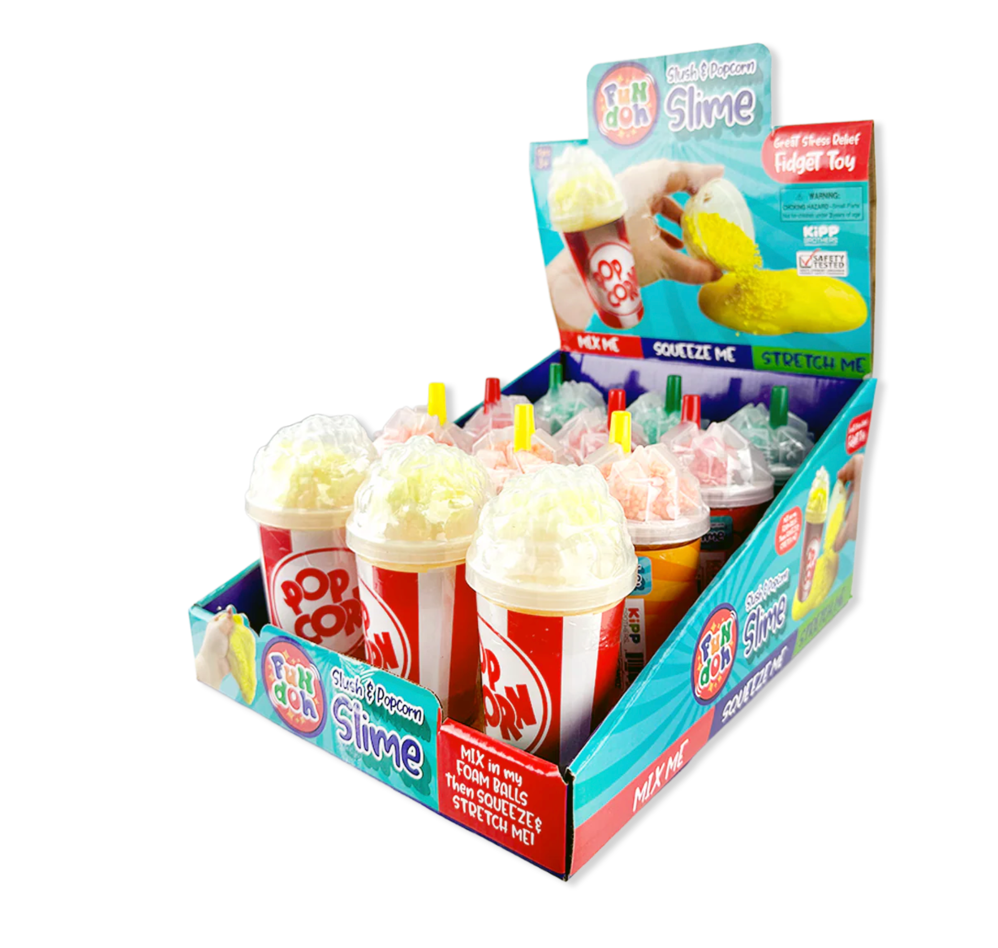 Slushy and Popcorn Slime Cups