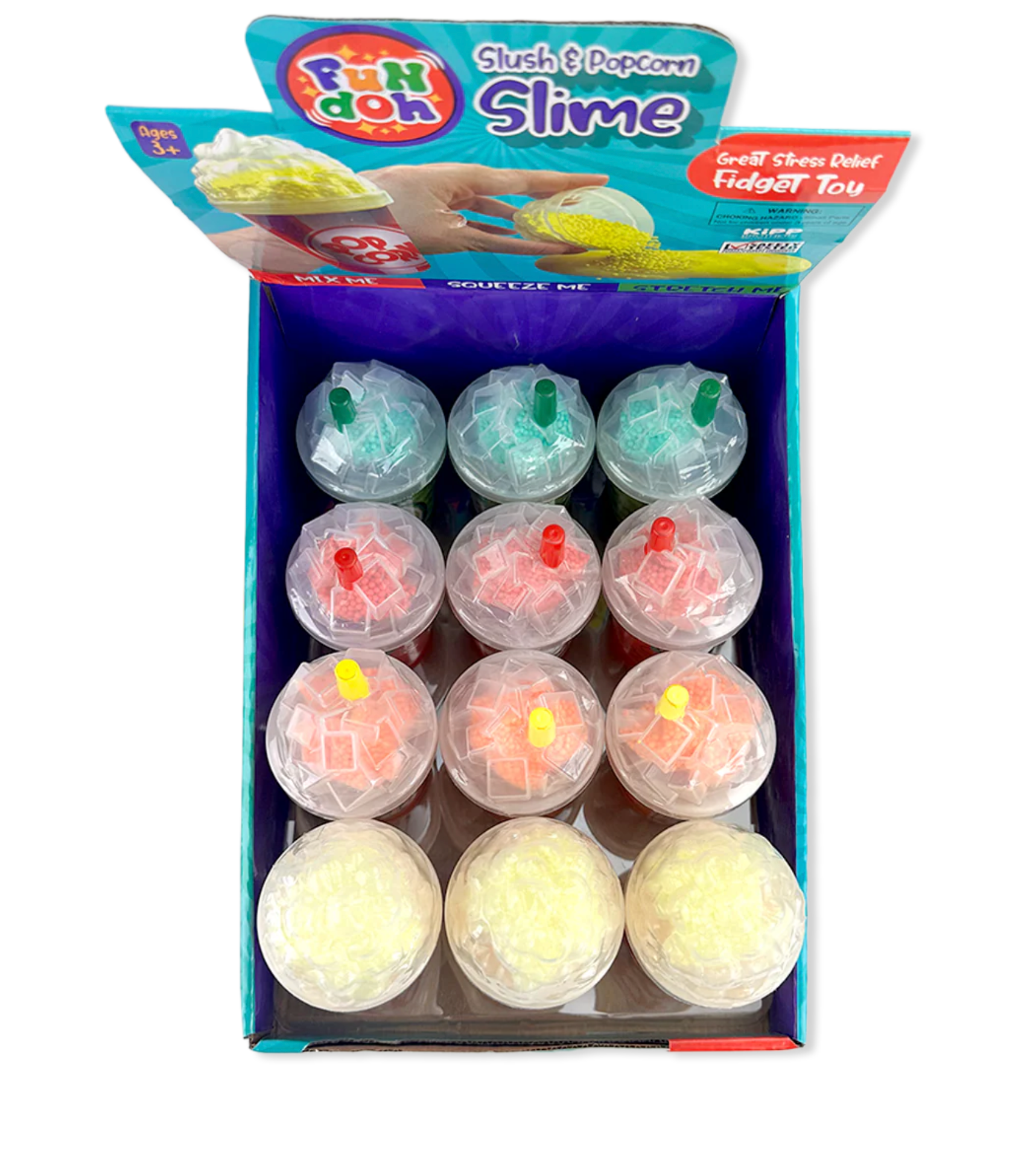 Slushy and Popcorn Slime Cups